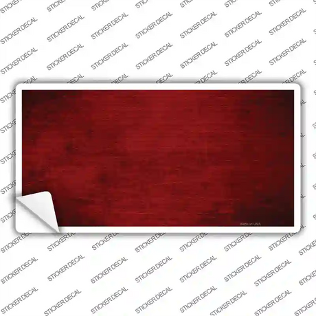 Red Oil Rubbed Solid Novelty Sticker Decal