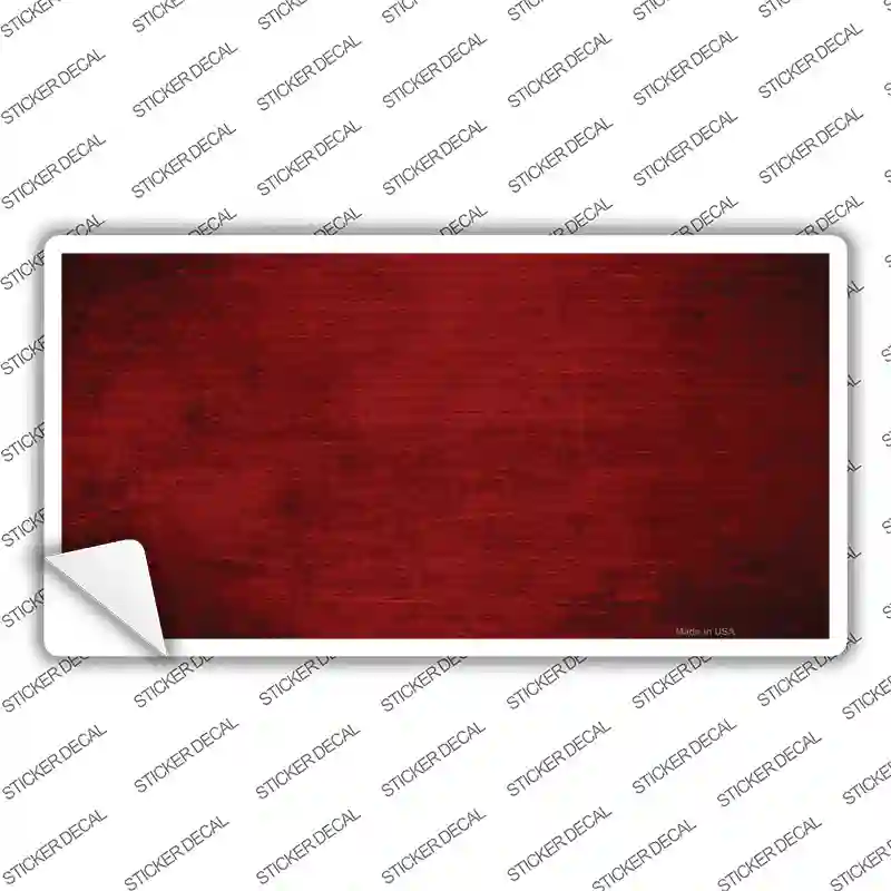 Red Oil Rubbed Solid Novelty Sticker Decal