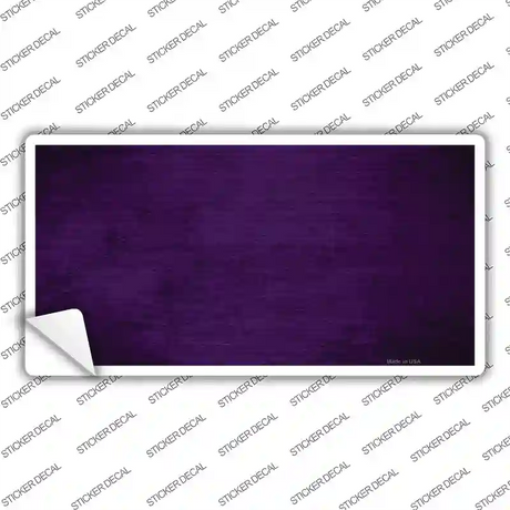 Purple Oil Rubbed Solid Novelty Sticker Decal