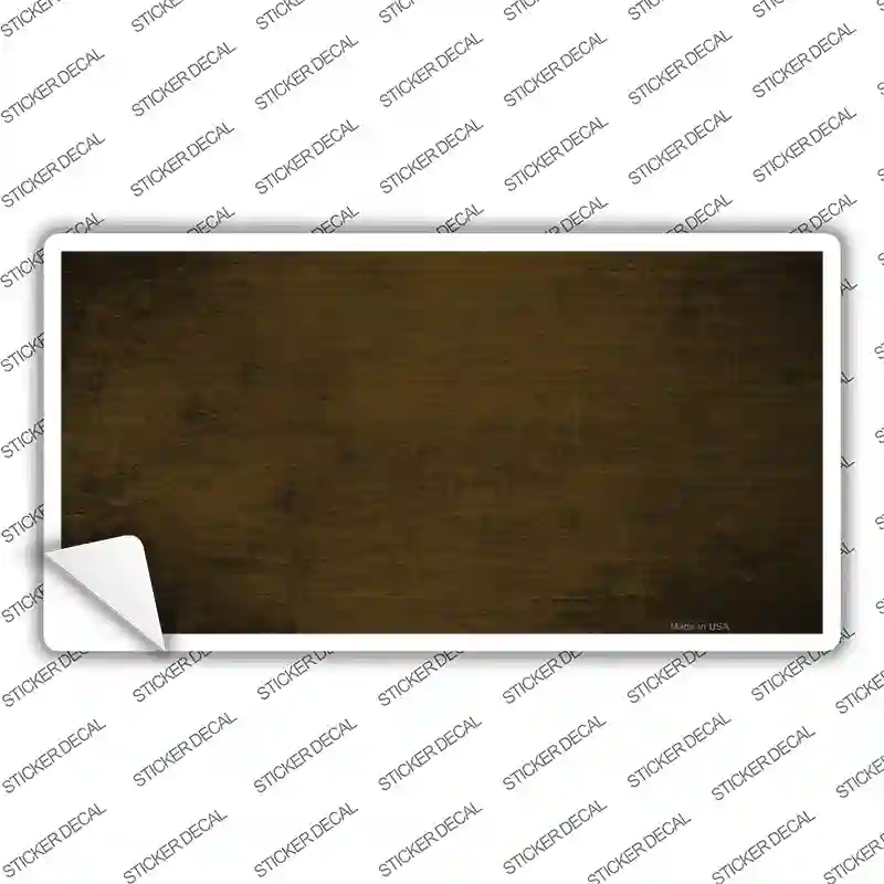 Brown Oil Rubbed Solid Novelty Sticker Decal