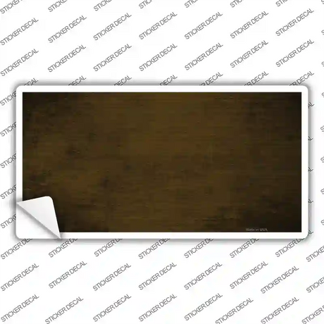 Brown Oil Rubbed Solid Novelty Sticker Decal