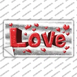 Love With Hearts Novelty Sticker Decal