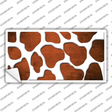 Orange White Giraffe Oil Rubbed Novelty Sticker Decal