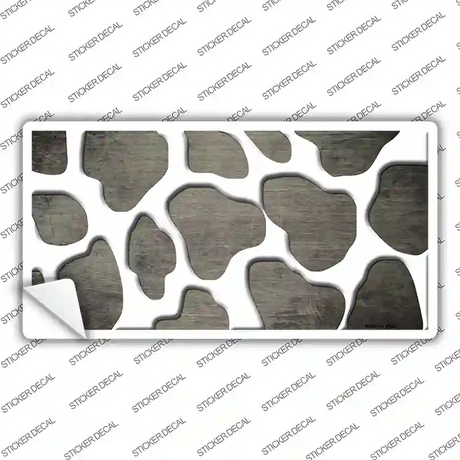 Tan White Giraffe Oil Rubbed Novelty Sticker Decal