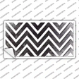 Black White Chevron Oil Rubbed Novelty Sticker Decal