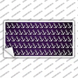 Purple White Anchor Oil Rubbed Novelty Sticker Decal