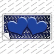 Blue White Anchor Hearts Oil Rubbed Novelty Sticker Decal