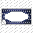 Blue White Anchor Scallop Oil Rubbed Novelty Sticker Decal