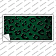 Green Black Cheetah Oil Rubbed Novelty Sticker Decal