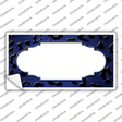 Blue Black Cheetah Scallop Oil Rubbed Novelty Sticker Decal