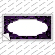 Purple Black Cheetah Scallop Oil Rubbed Novelty Sticker Decal