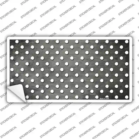 Gray White Small Dots Oil Rubbed Novelty Sticker Decal
