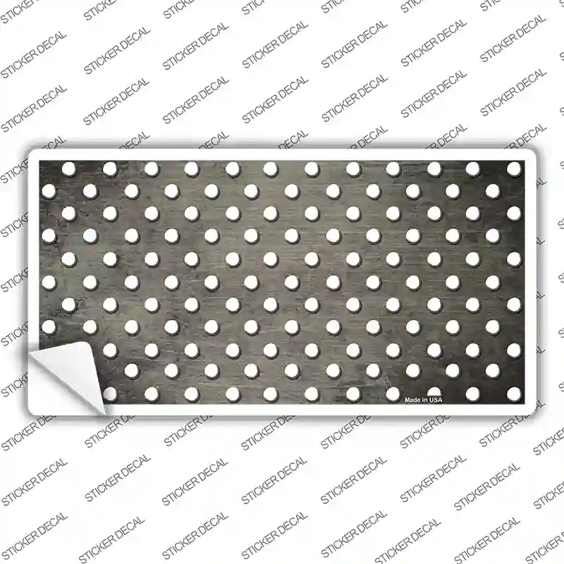 Tan White Small Dots Oil Rubbed Novelty Sticker Decal