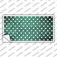 Mint White Small Dots Oil Rubbed Novelty Sticker Decal
