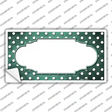 Mint White Small Dots Scallop Oil Rubbed Novelty Sticker Decal