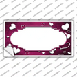 Pink White Love Scallop Oil Rubbed Novelty Sticker Decal