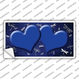 Blue White Dragonfly Hearts Oil Rubbed Novelty Sticker Decal