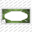 Lime Green White Dragonfly Scallop Oil Rubbed Novelty Sticker Decal