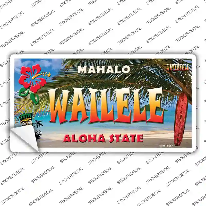 Wailele Hawaii State Novelty Sticker Decal
