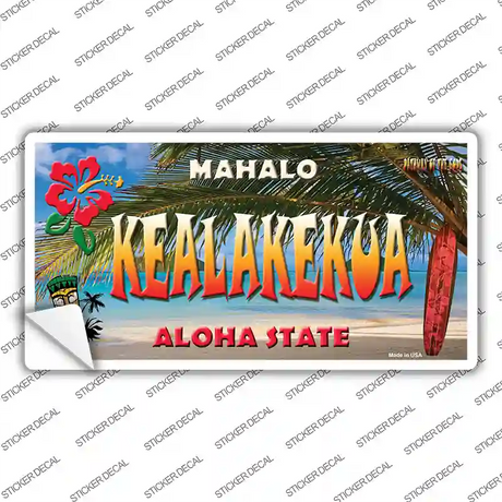 Kealakekua Hawaii State Novelty Sticker Decal