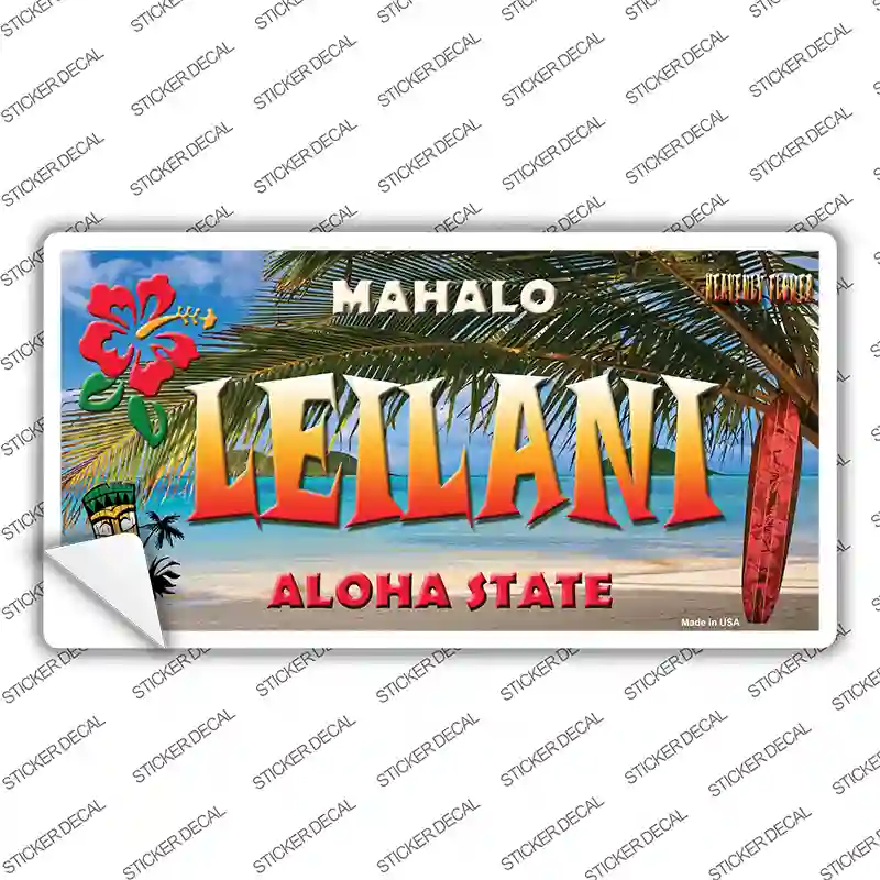 Leilani Hawaii State Novelty Sticker Decal
