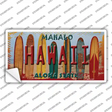 Hawaii Surfboards State Novelty Sticker Decal
