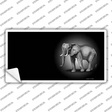 Elephants Offset Novelty Sticker Decal