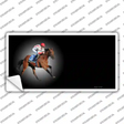 Horse Racing Offset Novelty Sticker Decal