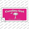 Carolina Girl Pink Novelty Sticker Decal