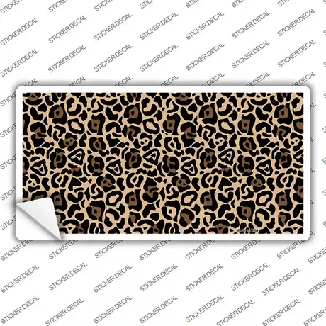 Leopard Novelty Sticker Decal