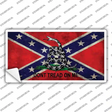 Confederate Dont Tread Novelty Sticker Decal