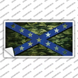 Confederate Stripes Blue Camo Novelty Sticker Decal