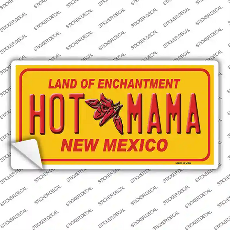 New Mexico Hot Mama Novelty Sticker Decal