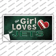 This Girl Loves Her Jets Novelty Sticker Decal