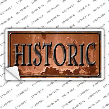 Historic Novelty Sticker Decal