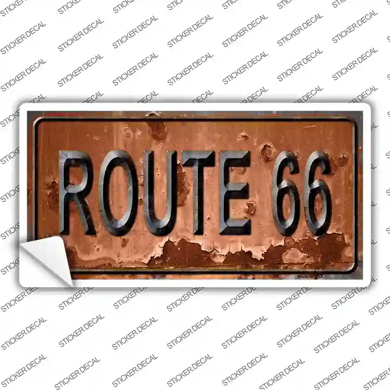 Route 66 Novelty Sticker Decal