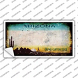 Arizona State Rusty Novelty Sticker Decal