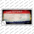 Idaho State Rusty Novelty Sticker Decal