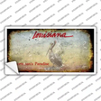 Louisiana State Rusty Novelty Sticker Decal