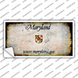 Maryland State Rusty Novelty Sticker Decal