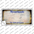 Massachusetts State Rusty Novelty Sticker Decal