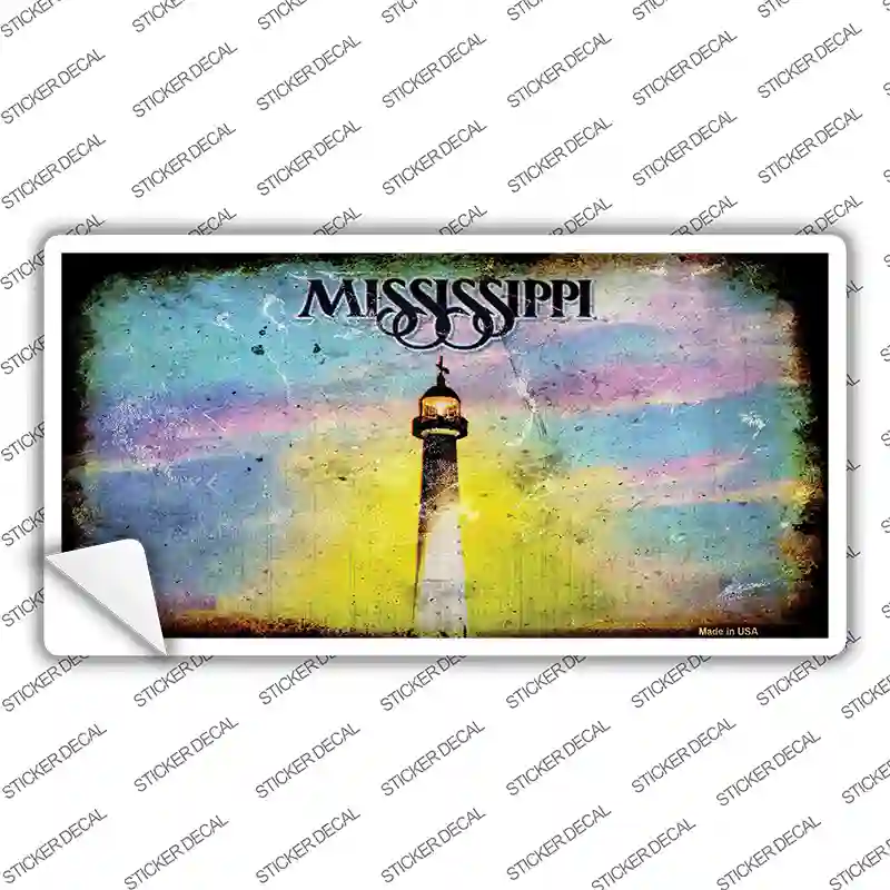 Mississippi State Rusty Novelty Sticker Decal
