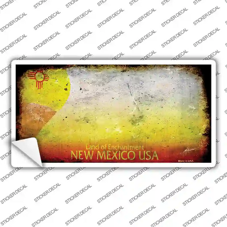 New Mexico State Rusty Novelty Sticker Decal