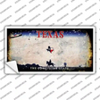 Texas State Rusty Novelty Sticker Decal