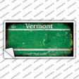 Vermont State Rusty Novelty Sticker Decal