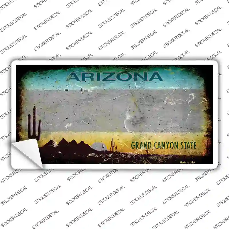 Arizona Gray Rusty Novelty Sticker Decal