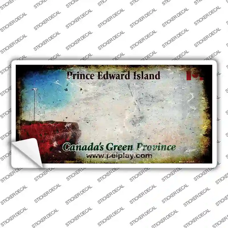 Prince Edward Island Rusty Novelty Sticker Decal