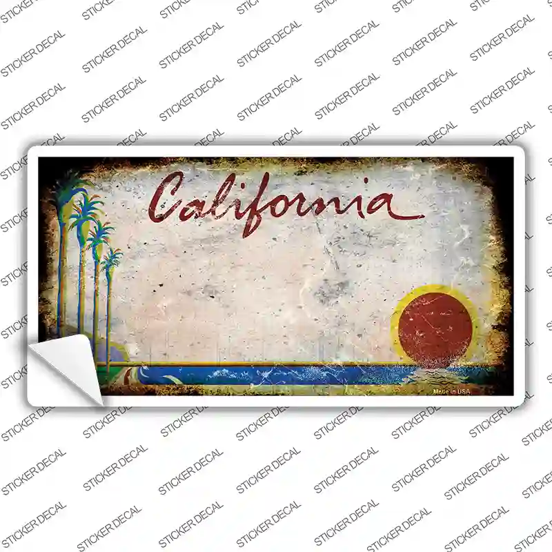 California Rusty Novelty Sticker Decal