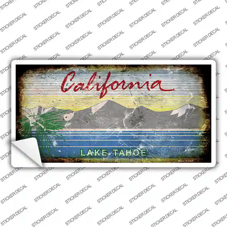 California Lake Tahoe Rusty Novelty Sticker Decal