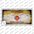 Denver Firefighter Rusty Novelty Sticker Decal